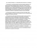 LA MANO INVISIBLE A LA ORGANIZACIÓN RACIONAL DE TRABAJO