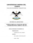 DISEÑO DE MEZCLAS A TRAVES DEL METODO ESTABLECIDO POR EL COMITÉ 211 DEL ACI