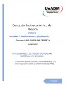Actividad 2: Neoliberalismo y globalización Docente