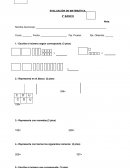 EVALUACIÓN DE MATEMÁTICA. 2° BÁSICO