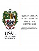 Relaciones entre vecinos asimétricos. La política exterior mexicana hacia Estados Unidos entre 1982-2012