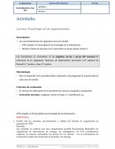 Lectura: Tecnología en las organizaciones