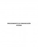 PROCEDIMIENTO DE COMUNICACIÓN INTERNA