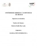 LEGISLACIÓN INFORMÁTICA CASO