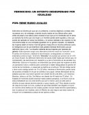 FEMINICIDIO: UN INTENTO DESESPERADO POR IGUALDAD