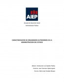 CARACTERIZACION DE LOS ORGANISMOS DE ESTADO