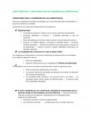 CARACTERÍSTICAS Y CONDICIONES PARA UNA ENSEÑANZA DE COMPETENCIAS