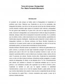 Tema del ensayo: Desigualdad