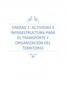 INFRAESTRUCTURA PARA EL TRANSPORTE Y ORGANIZACIÓN DEL TERRITORIO