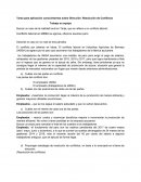 Tarea para aplicación conocimientos sobre Dirección: Resolución de Conflictos