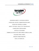 GESTIÓN Y ADMINISTRACIÓN DE PyMES. UNIDAD 1 ACTIVIDAD 2. OBJETO, FIN Y CIRCUNSTANCIA
