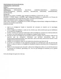 Inteligencias multiples(the theory of Multiple Intelligences). Página 1