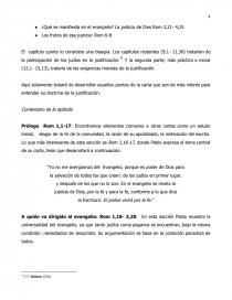 LA JUSTIFICACIÓN EN LA EPÍSTOLA A LOS ROMANOS. Página 4