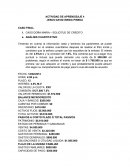 CASO DOÑA MARIA – SOLICITUD DE CREDITO
