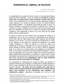 UMBRAL DE DESICION EN DACTILOSCOPIA