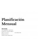 Planificacion de ingles mensual