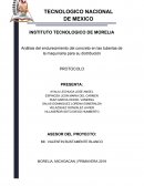 Análisis del endurecimiento del concreto en las tuberías de la maquinaria para su distribución