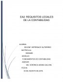 Requisitos legales de la contabilidad