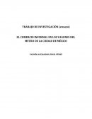 EL COMERCIO INFORMAL EN LOS VAGONES DEL METRO