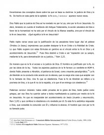 LA JUSTIFICACIÓN EN LA EPÍSTOLA A LOS ROMANOS. Página 8