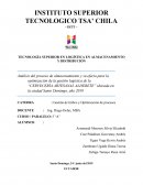 Análisis del proceso de almacenamiento y su efecto para la optimización de la gestión logística de la “CERVECERÍA ARTESANAL ALDERETE”
