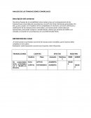Analisis de las transacciones comerciales