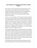 USO LEGÍTIMO DE LAS ARMAS DE FUEGO POR LA FUERZA PÚBLICA