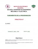 Programacion Practica 6 ESIME ZACATENCO
