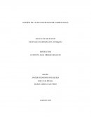 GESTIÓN DE TALENTO HUMANO POR COMPETENCIAS