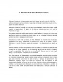 Resumen de la obra "robinson crusoe"