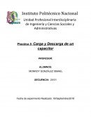 Practica 5: Carga y Descarga de un capacitor