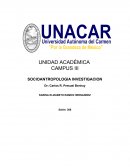 SOCIOANTROPOLOGIA INVESTIGACION