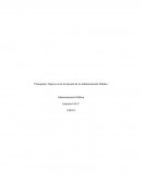 Principales Tópicos en la Evolución de la Administración Publica