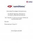 Innovación y desarrollo de productos (S3- Tarea No. 3: Caso de innovación “El Alma de una Nueva Microsoft”)