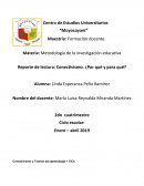 Reporte de lectura: Conectivismo. ¿Por qué y para qué?