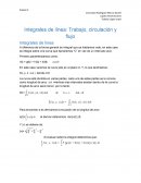 Integrales de línea: Trabajo, circulación y flujo