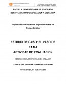 Actividad de evaluacion Estudio de caso: Paso de rama