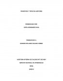 PRINCIPIOS Y TIPOS DE AUDITORÍA