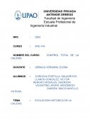 EVOLUCION HISTORICA DE LA CALIDAD