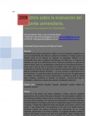 EVALUACIÓN DEL DOCENTE ANÁLISIS