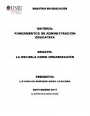 La realidad de la gestión escolar