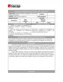 Trabajo Formulación del problema