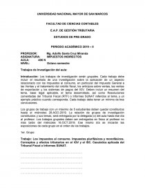 IMPUESTOS INDIRECTOS. Página 1