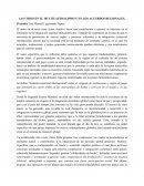 LAS CRISIS EN EL MULTILATERALISMO Y EN LOS ACUERDOS REGIONALES