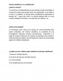 Textos científicos y su clasificación ¿Qué es ciencia?