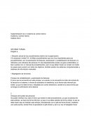 Implementación de un sistema de control interno Auditoría y control interno