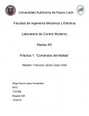 Práctica 1: “Comandos del Matlab”