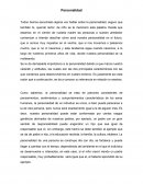 PERSONALIDAD. Características de la personalidad