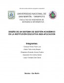 DISEÑO DE UN SISTEMA DE GESTIÓN ACADÉMICO EN LA INSTITUCIÓN EDUCATIVA 0620-APLICACION