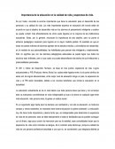 Importancia de la educación en la calidad de vida y esperanza de vida